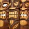 Carved Wood Tiki God Masks Tropical Beach Hawaiian Home Decor